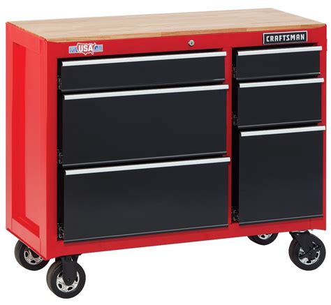 craftsman 26.5 in 6 drawer steel rolling tool cabinet|vintage craftsman rolling tool chest.